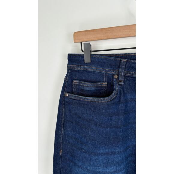 The Perfect Jean NYC Athletic Fit Denim Jeans Men 33x28 Mariner Dark Blue New - Picture 3 of 12